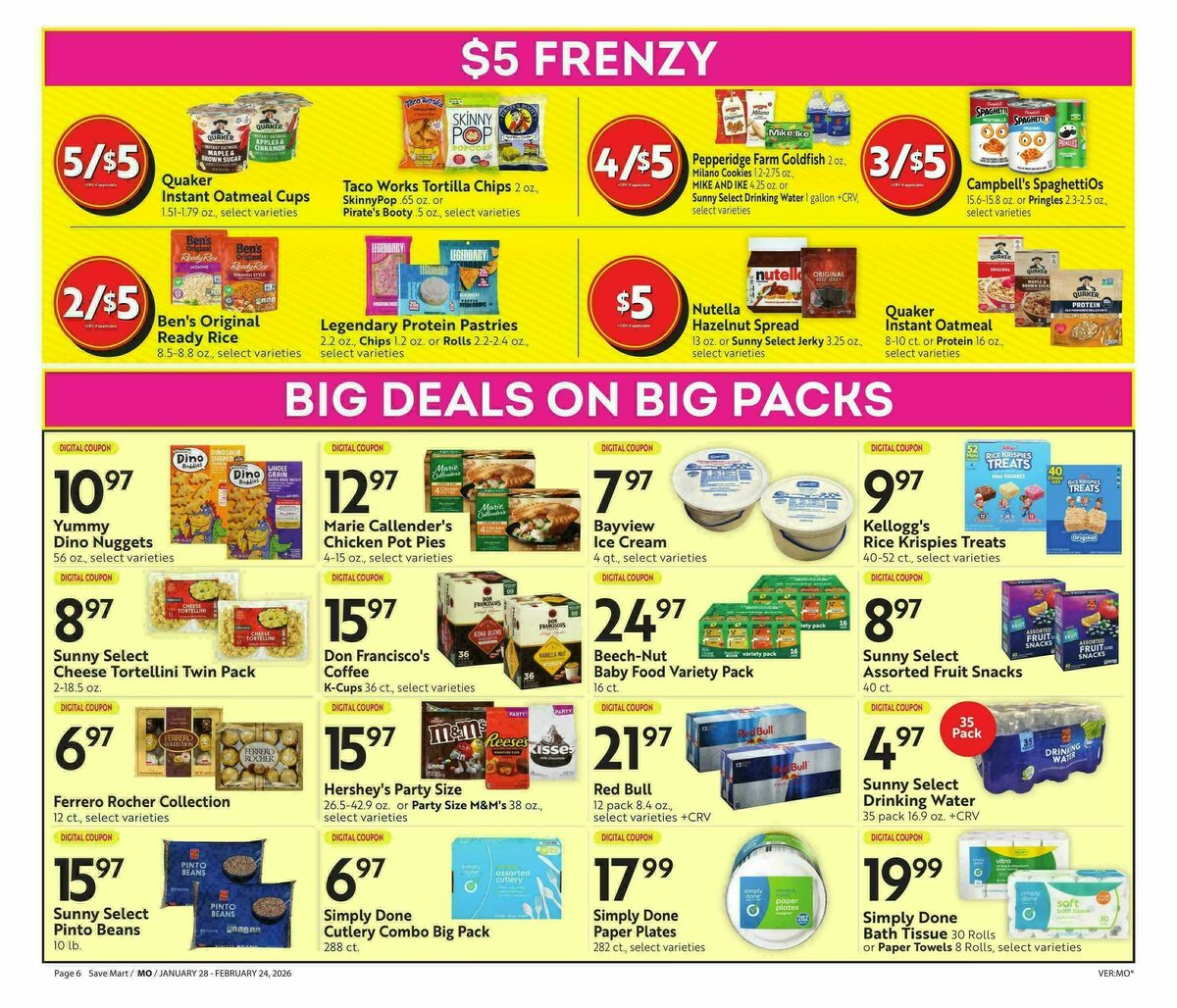Save Mart Big Monthly Deals Weekly Ad from January 28