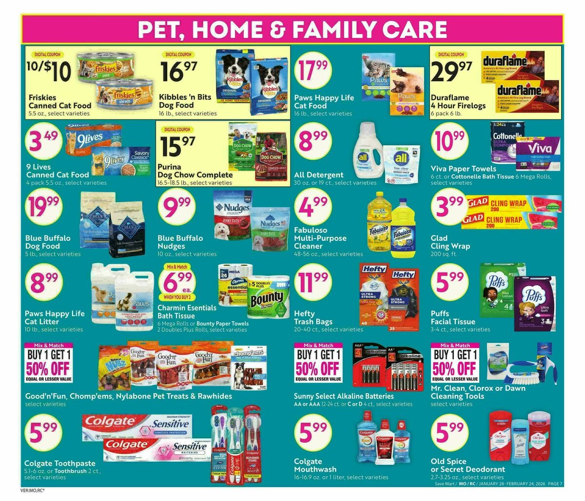 Save Mart Big Monthly Deals Weekly Ad from January 28