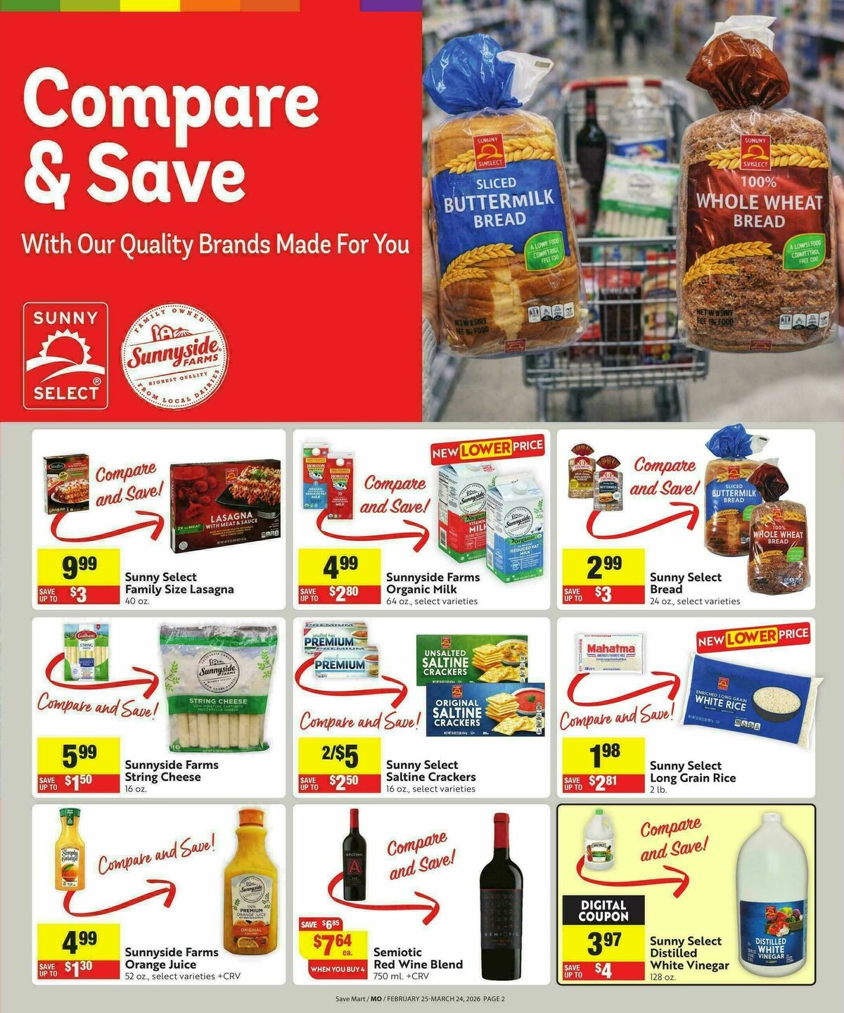 Save Mart Save Even More Weekly Ad from February 25