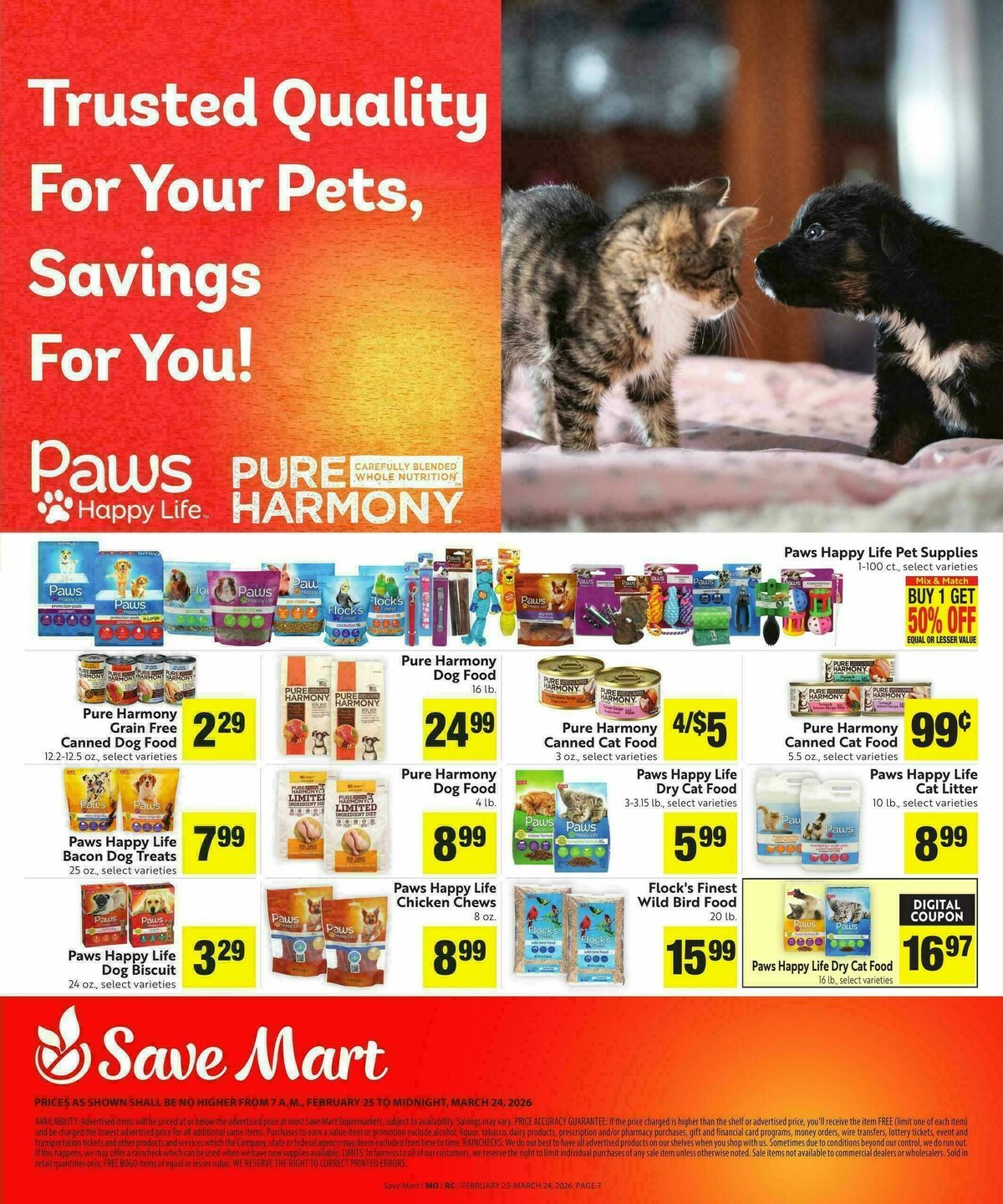 Save Mart Save Even More Weekly Ad from February 25