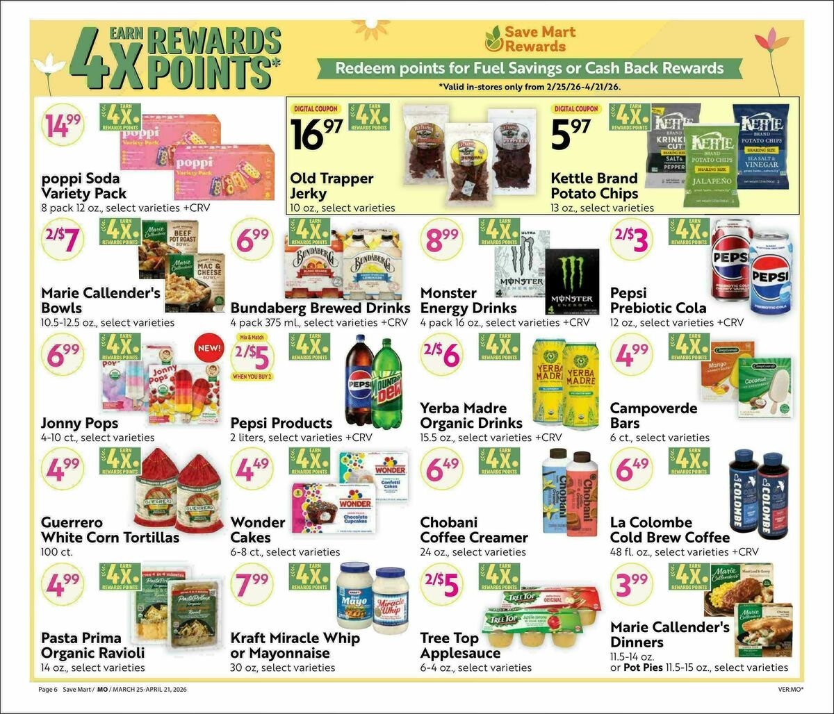 Save Mart Big Monthly Deals Weekly Ad from March 25