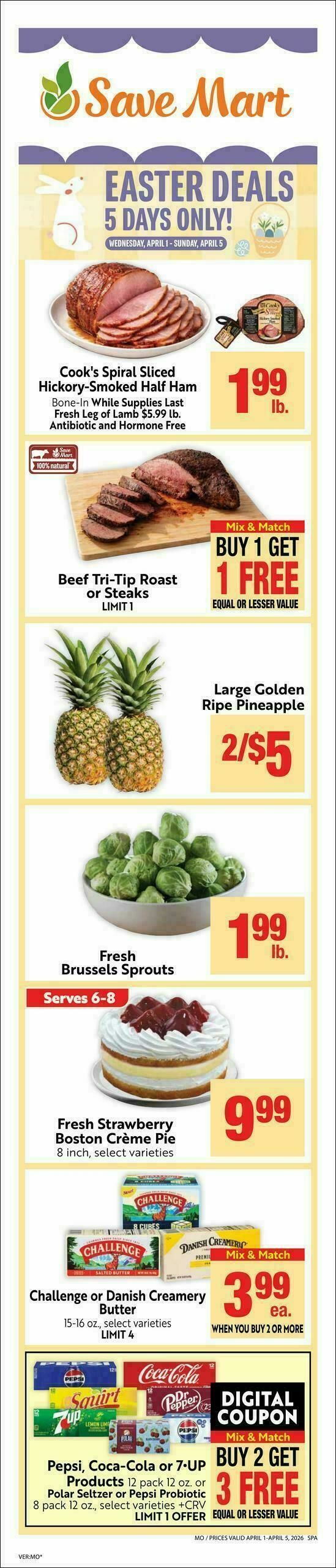 Save Mart Weekly Ad from April 1