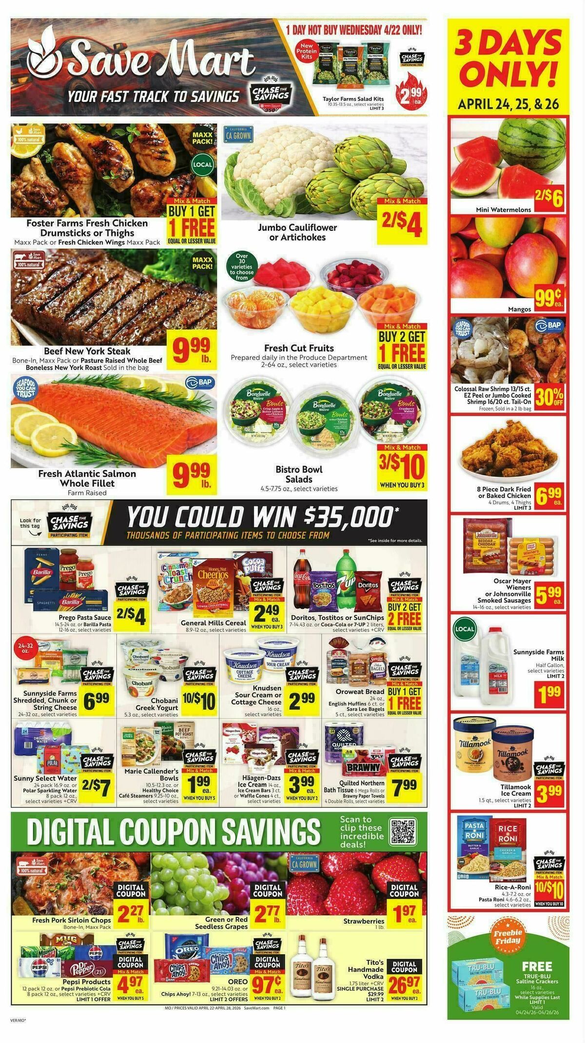 Save Mart Weekly Ad from April 22