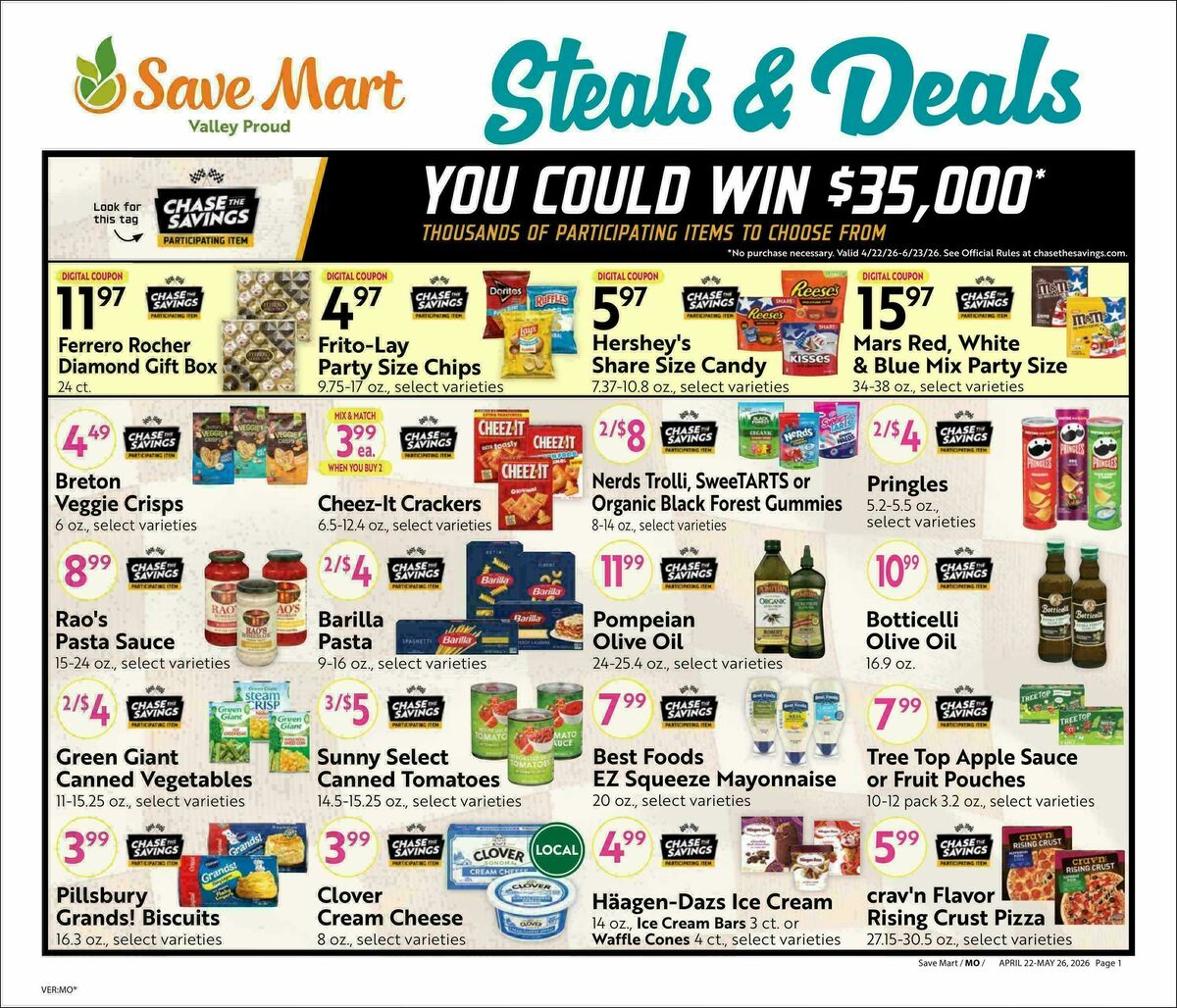 Save Mart Big Monthly Deals Weekly Ad from April 22