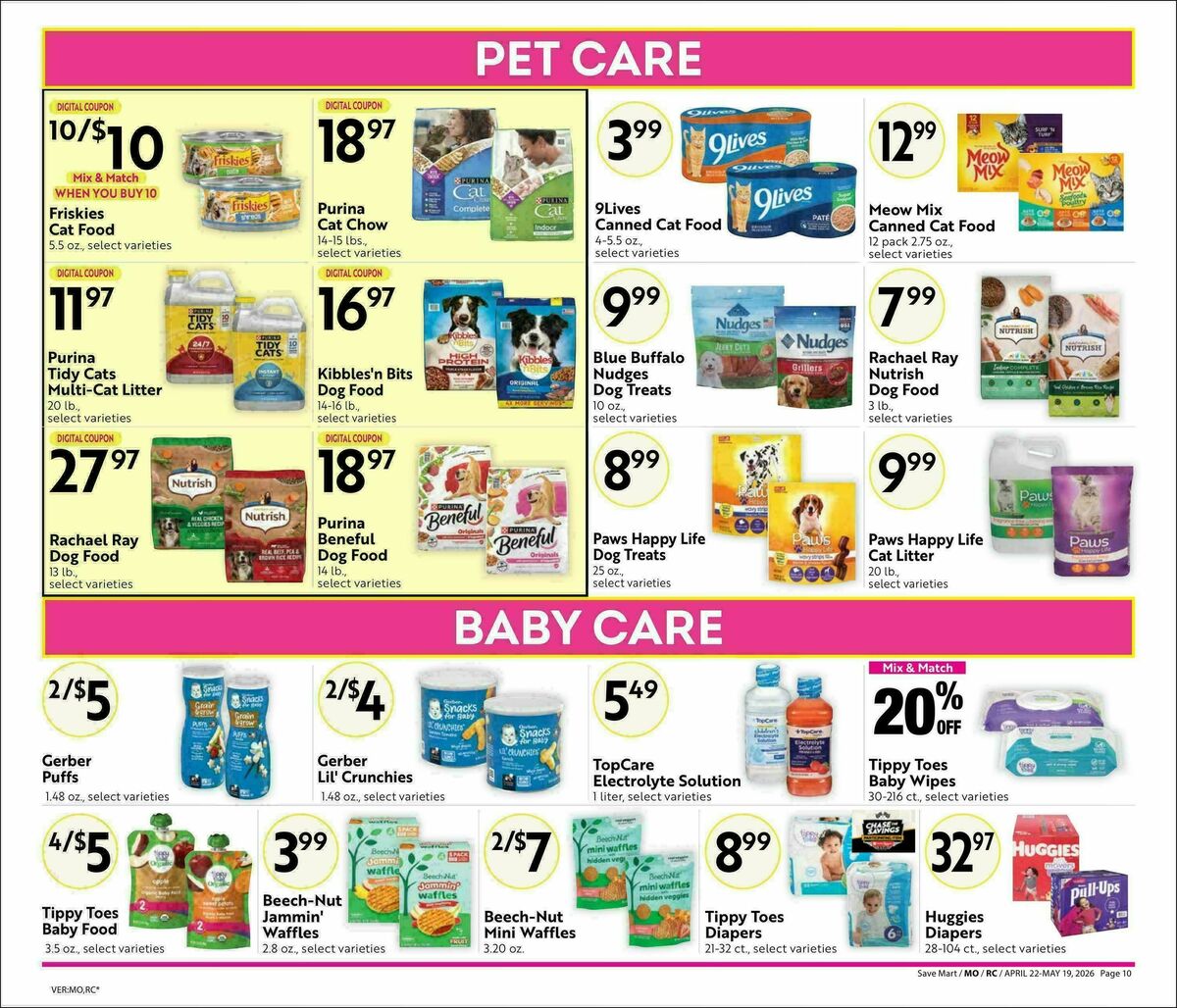Save Mart Big Monthly Deals Weekly Ad from April 22