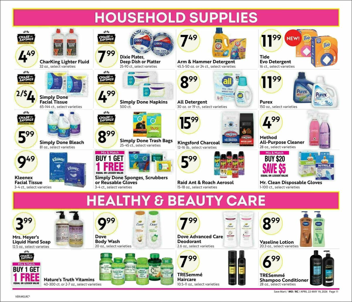 Save Mart Big Monthly Deals Weekly Ad from April 22