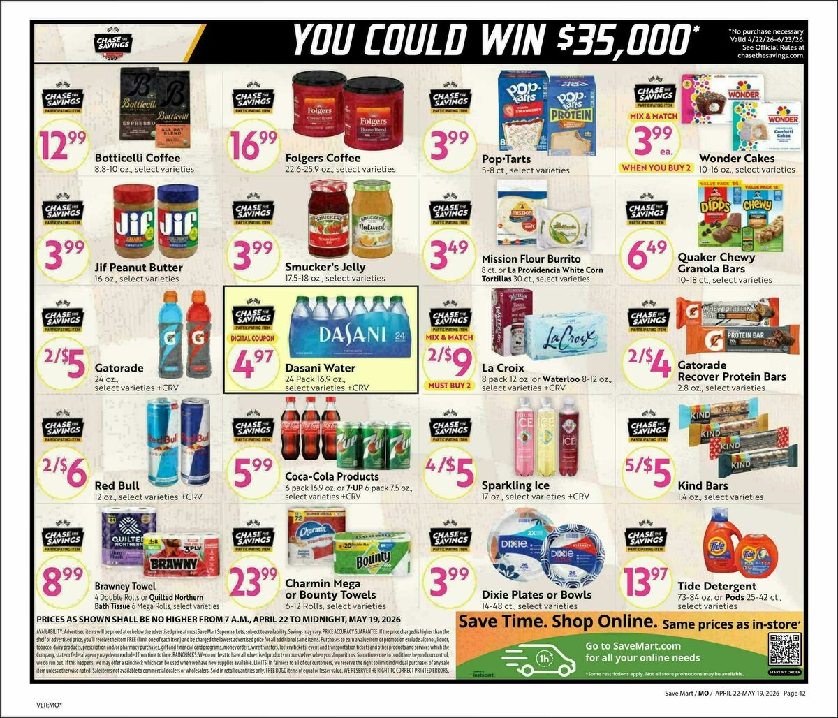 Save Mart Big Monthly Deals Weekly Ad from April 22