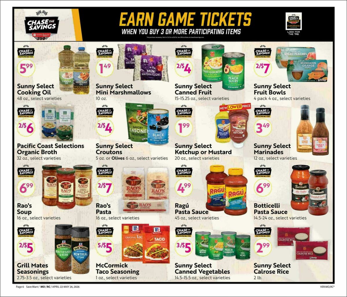 Save Mart Big Monthly Deals Weekly Ad from April 22