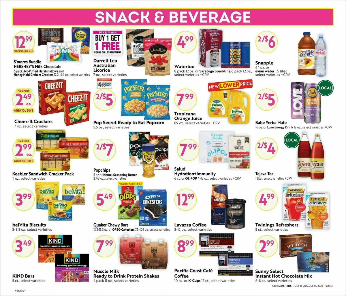 Save Mart Weekly Ad from July 15