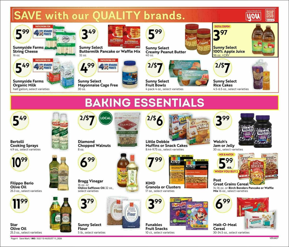 Save Mart Weekly Ad from July 15