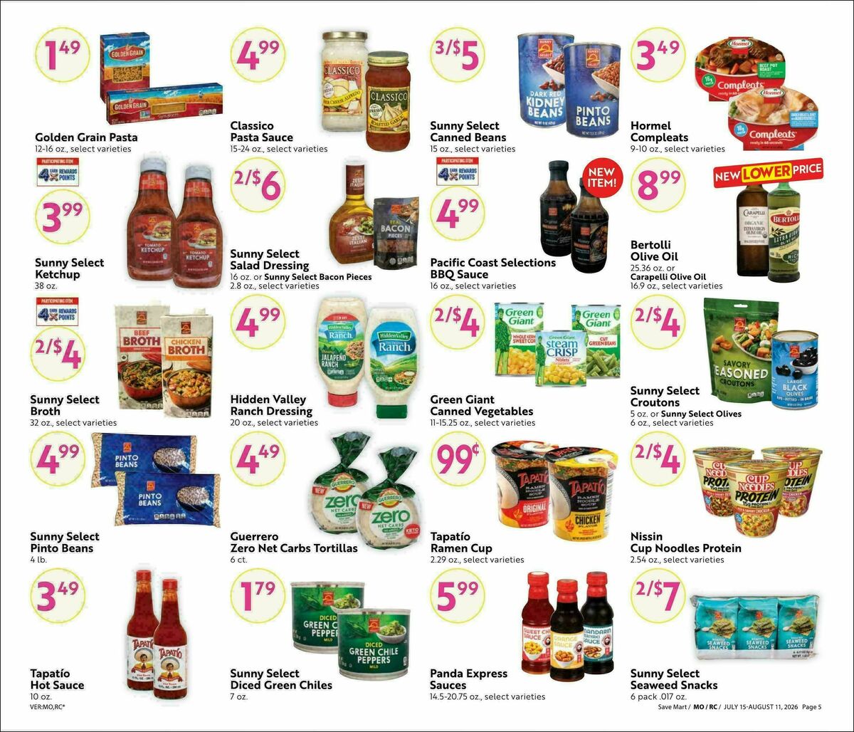 Save Mart Weekly Ad from July 15