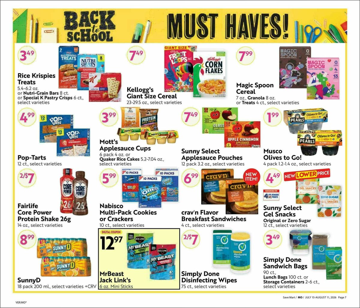 Save Mart Weekly Ad from July 15