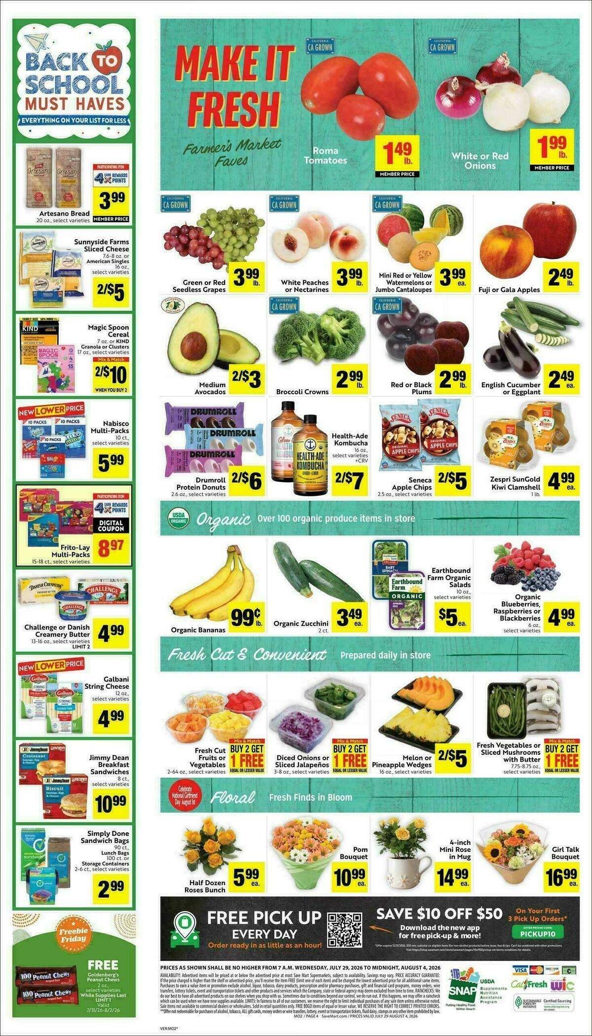 Save Mart Weekly Ad from July 29