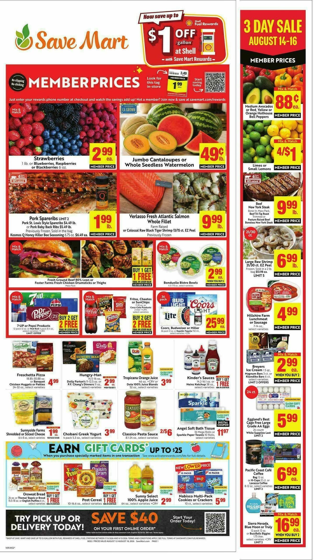 Save Mart Weekly Ad from August 12