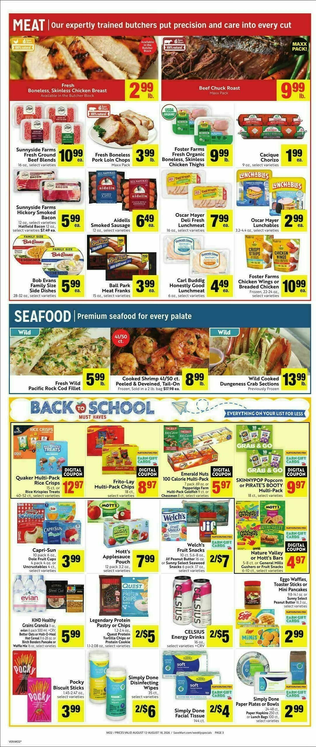 Save Mart Weekly Ad from August 12