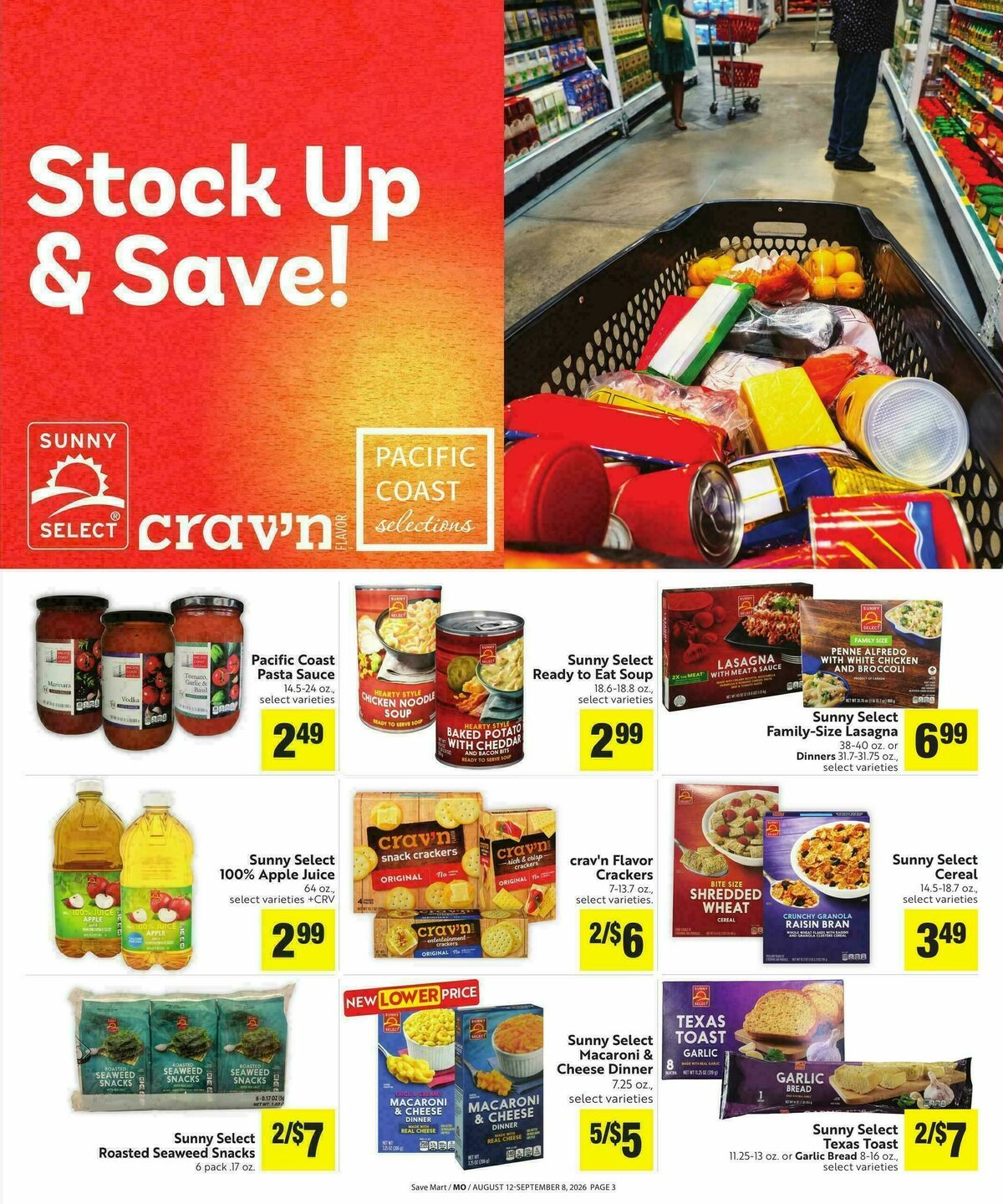 Save Mart Save Even More Weekly Ad from August 12