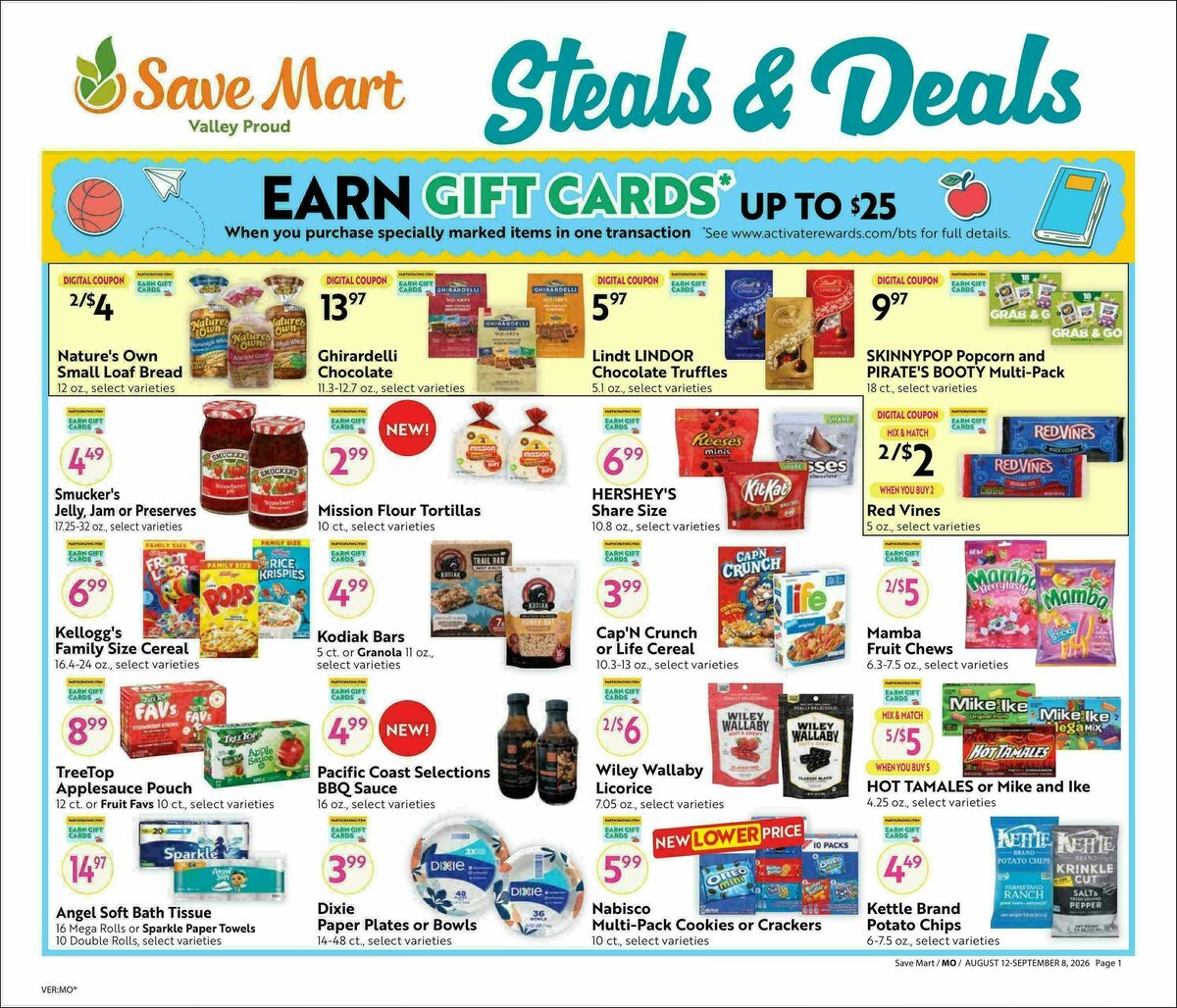 Save Mart Weekly Ad from August 12