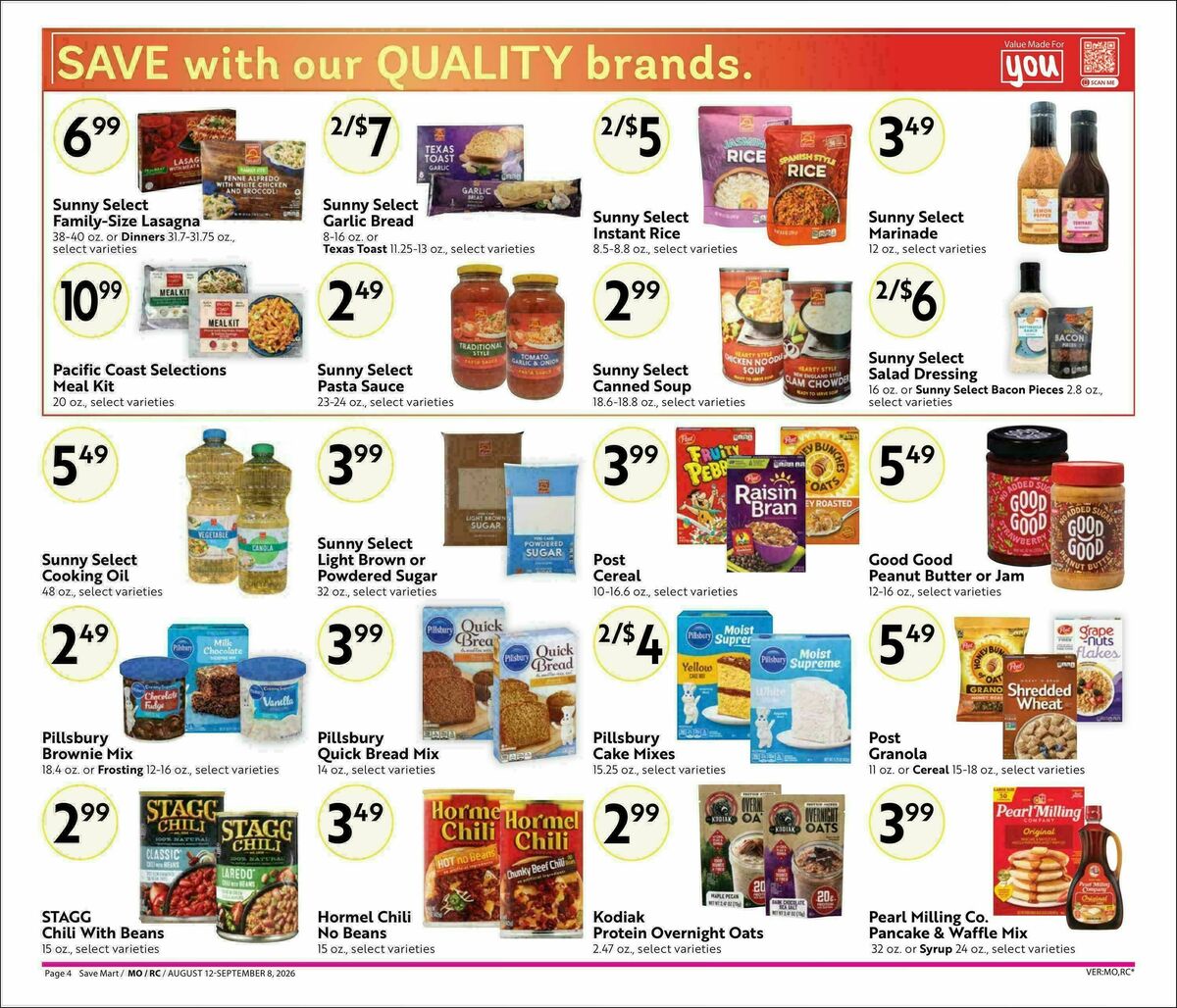 Save Mart Weekly Ad from August 12