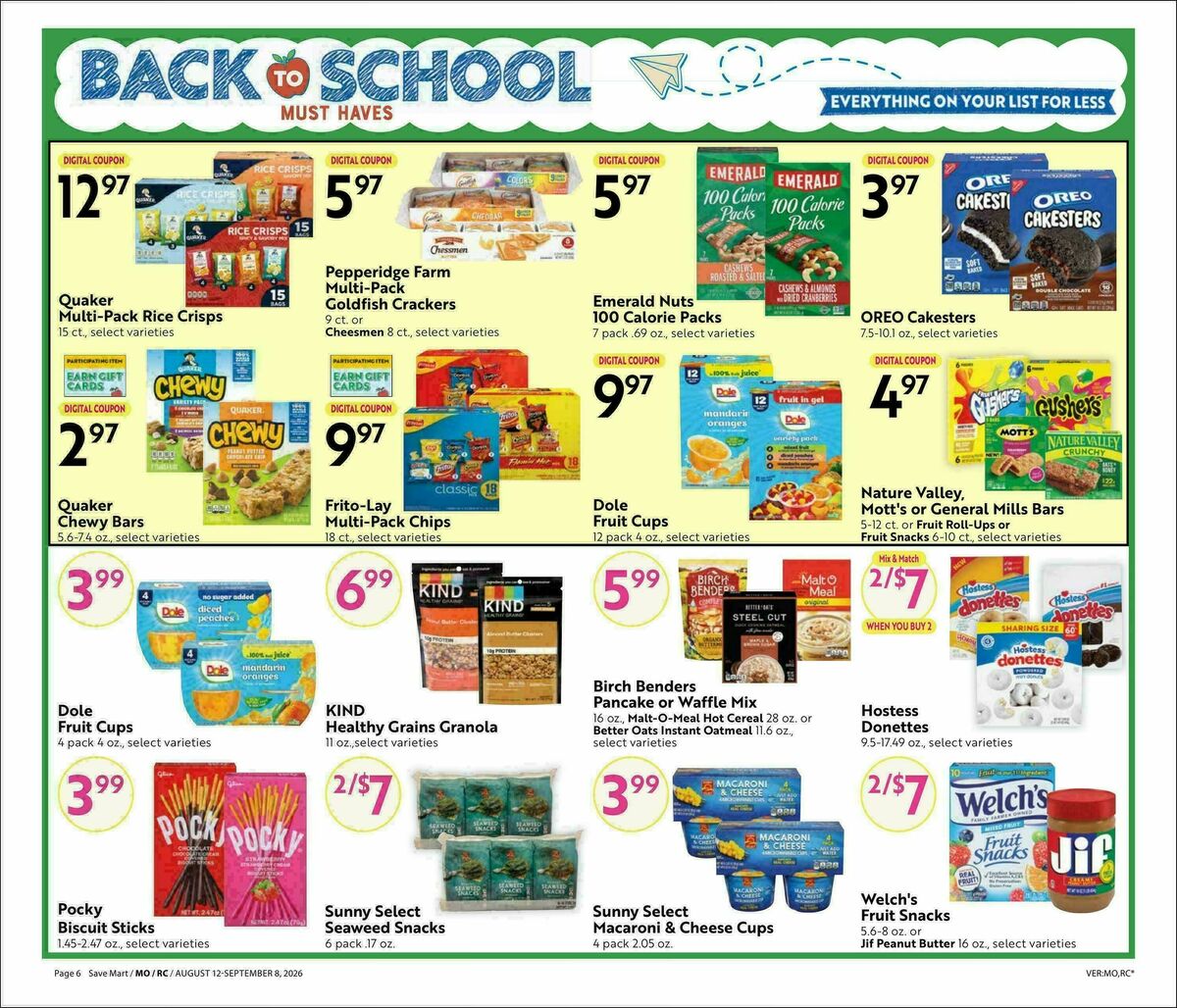 Save Mart Weekly Ad from August 12