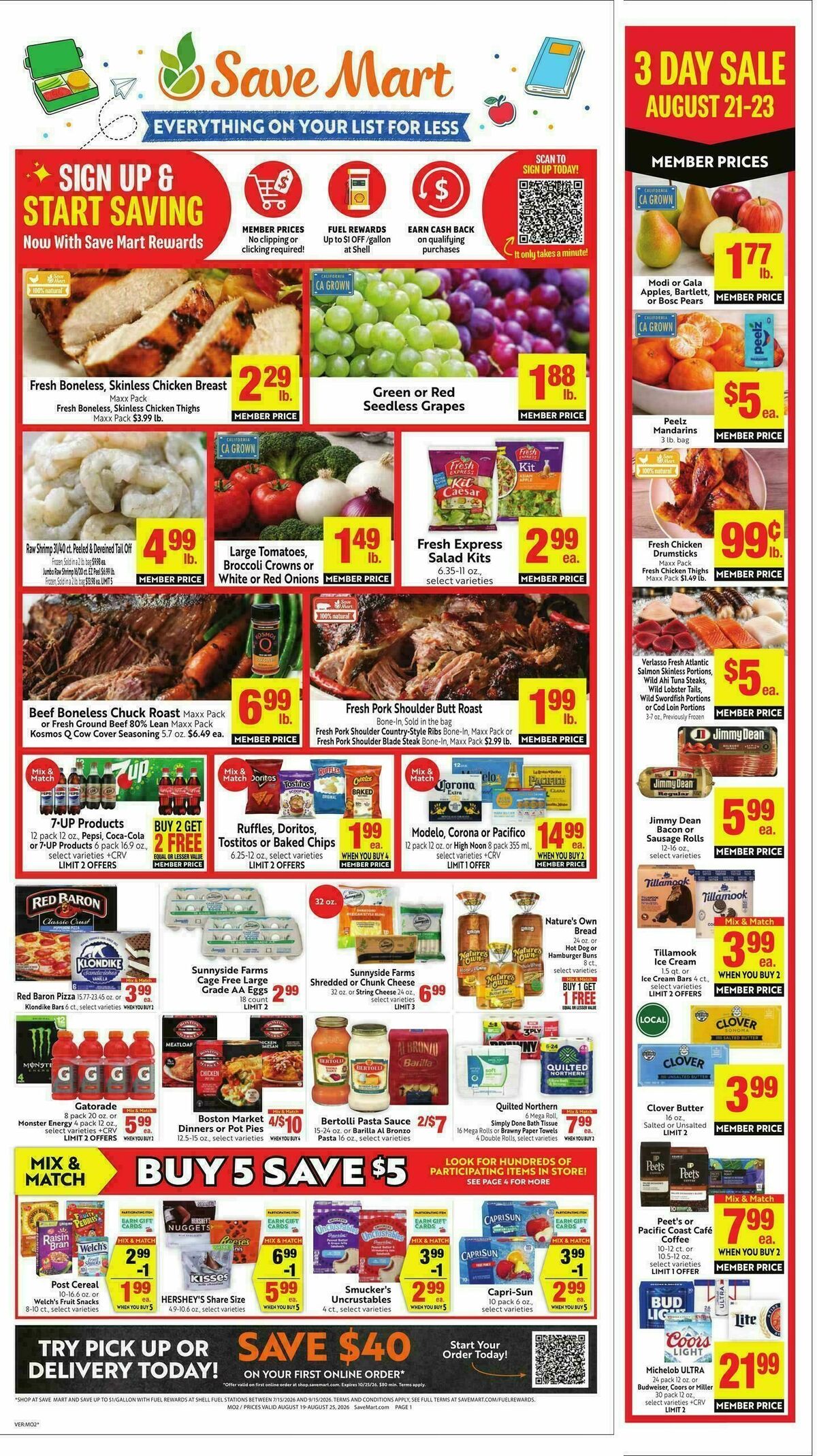 Save Mart Weekly Ad from August 19