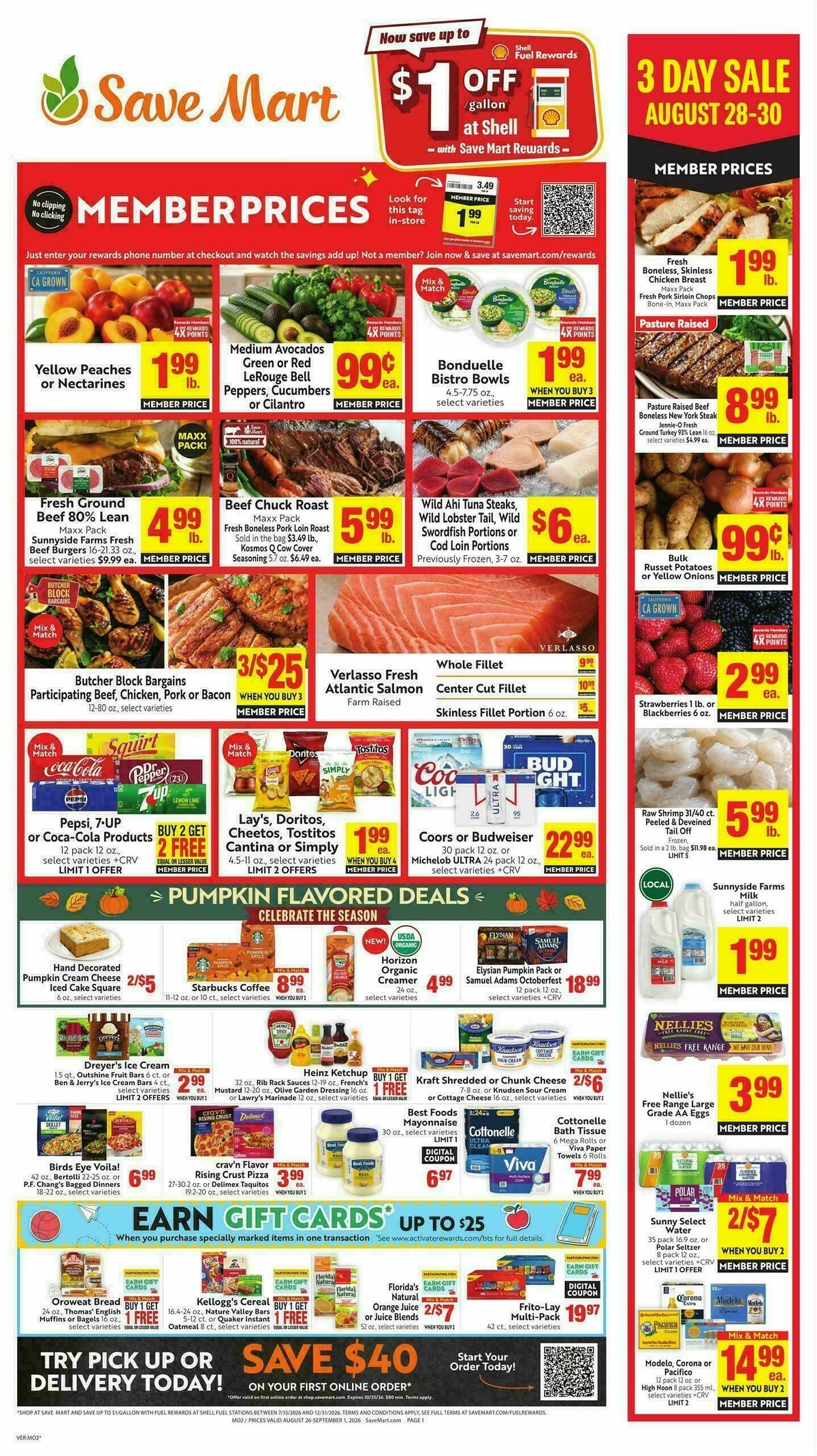 Save Mart Weekly Ad from August 26