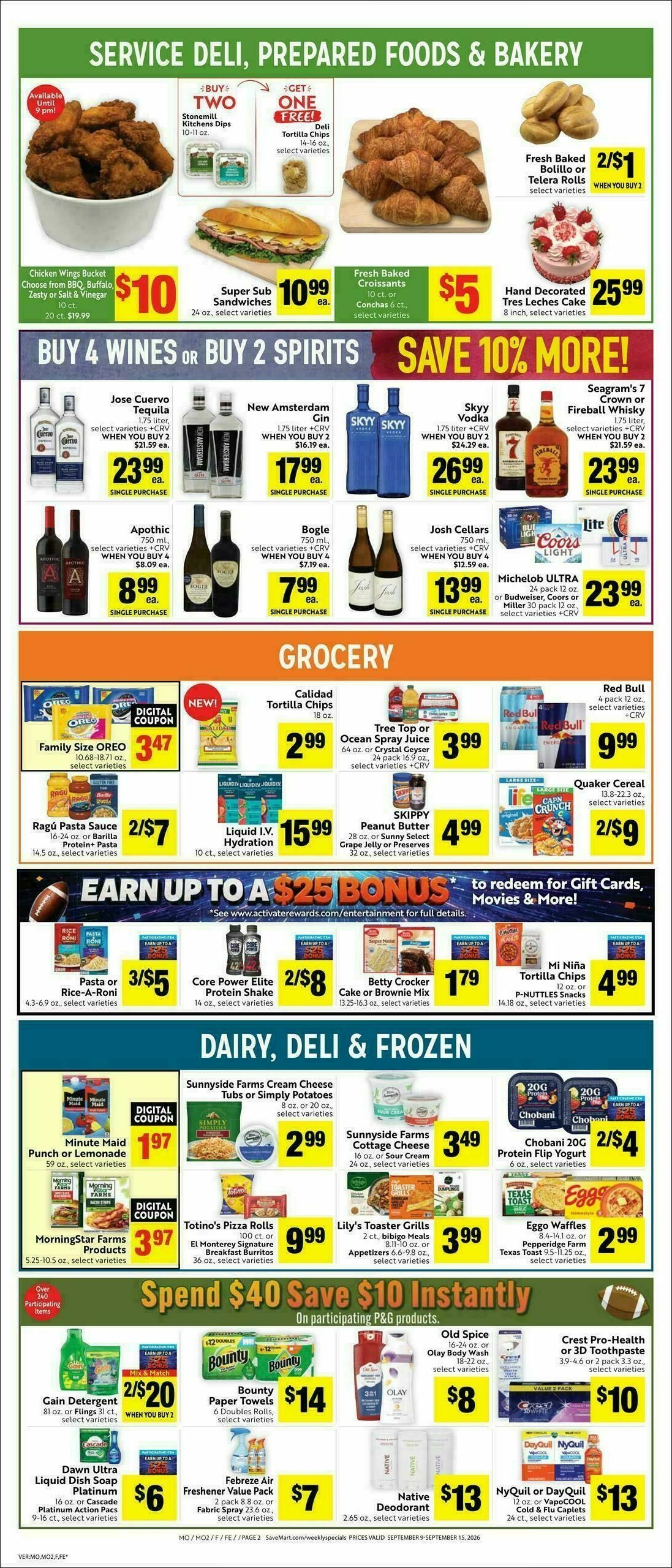 Save Mart Weekly Ad from September 9