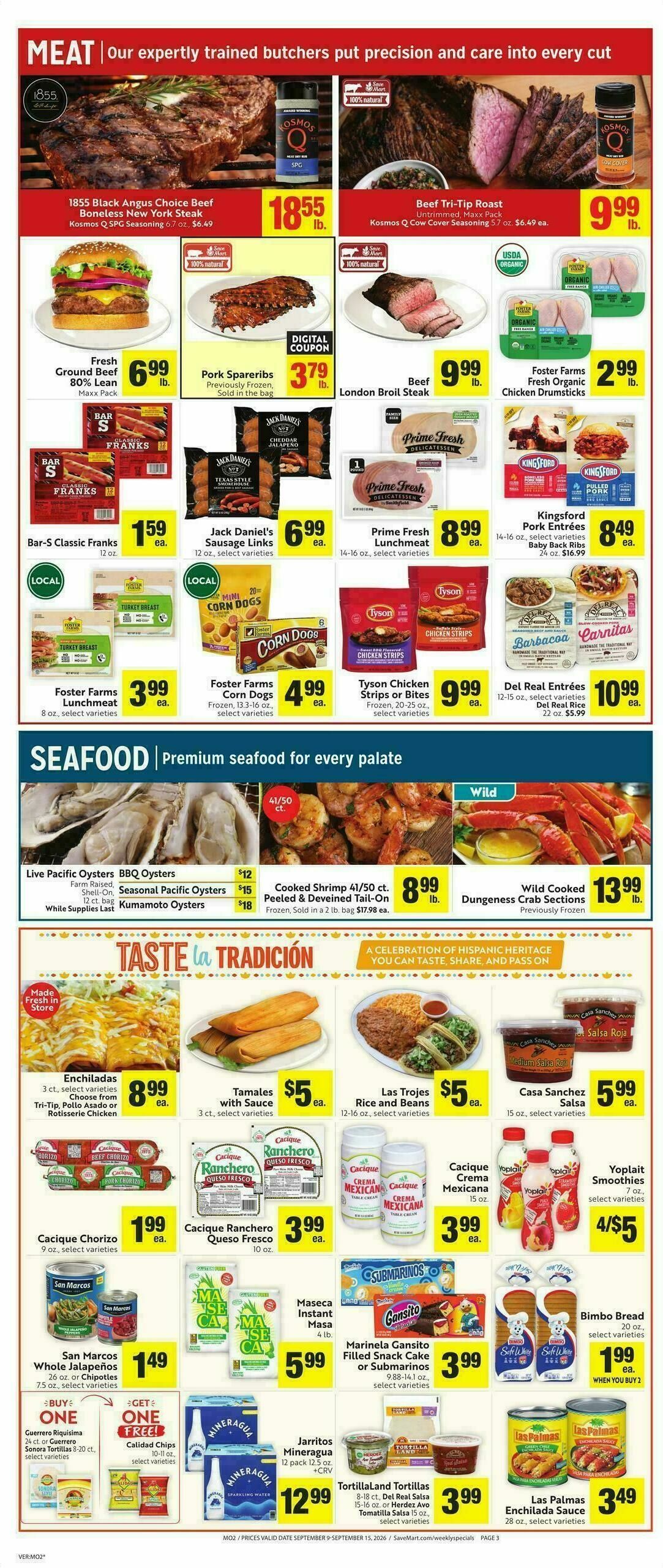 Save Mart Weekly Ad from September 9