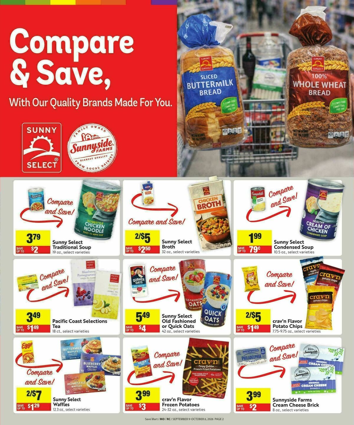 Save Mart Our Brands Weekly Ad from September 9