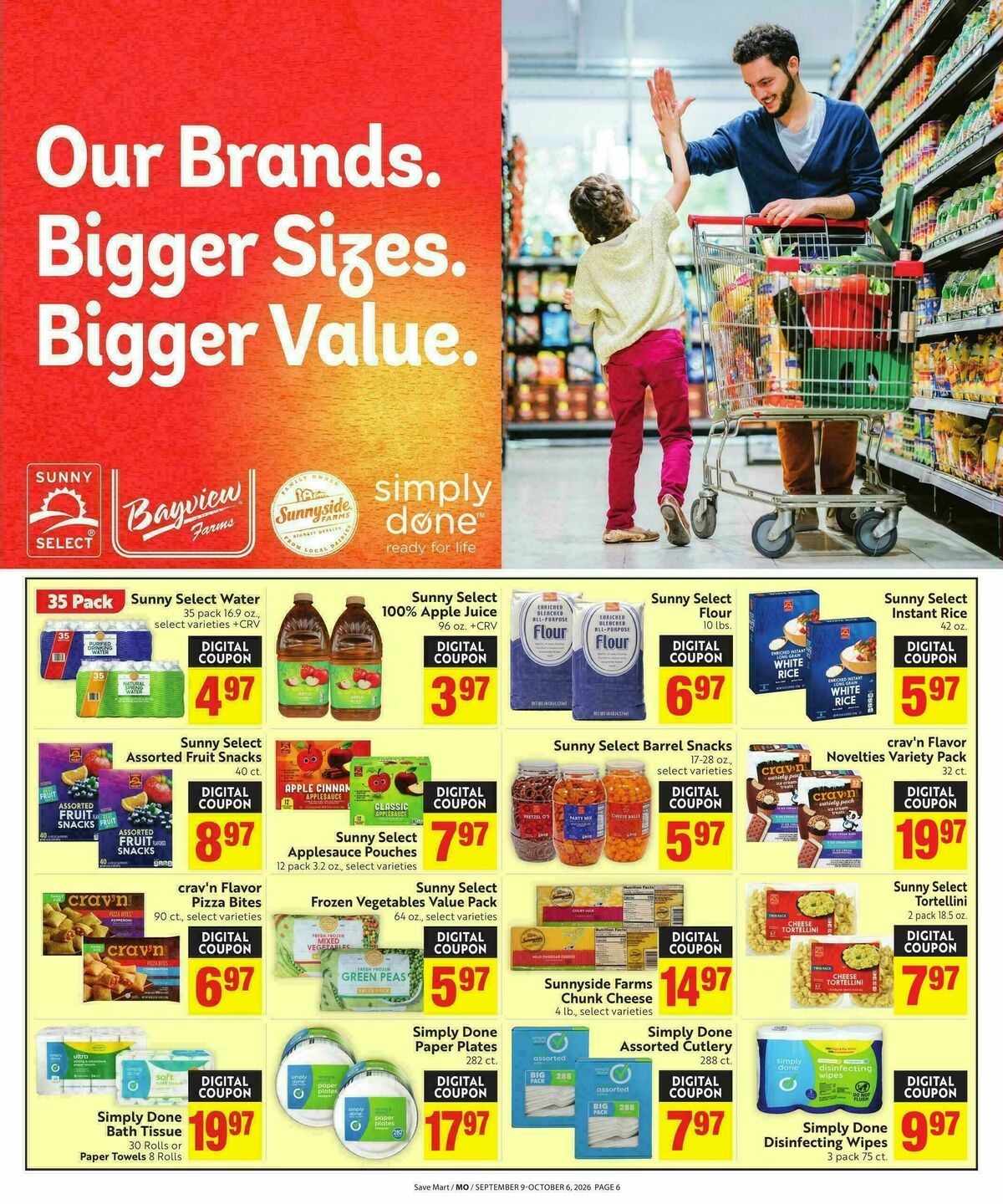 Save Mart Our Brands Weekly Ad from September 9
