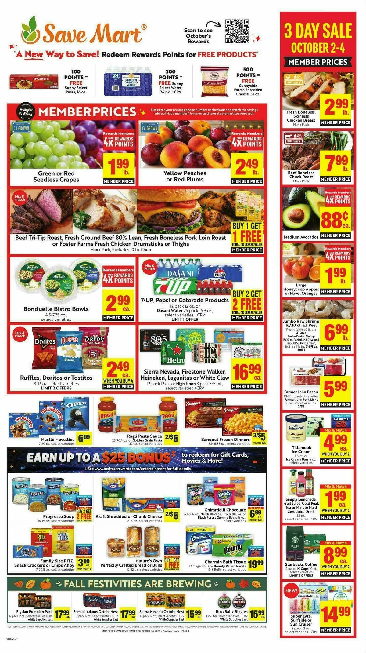 Save Mart Weekly Ad from September 30