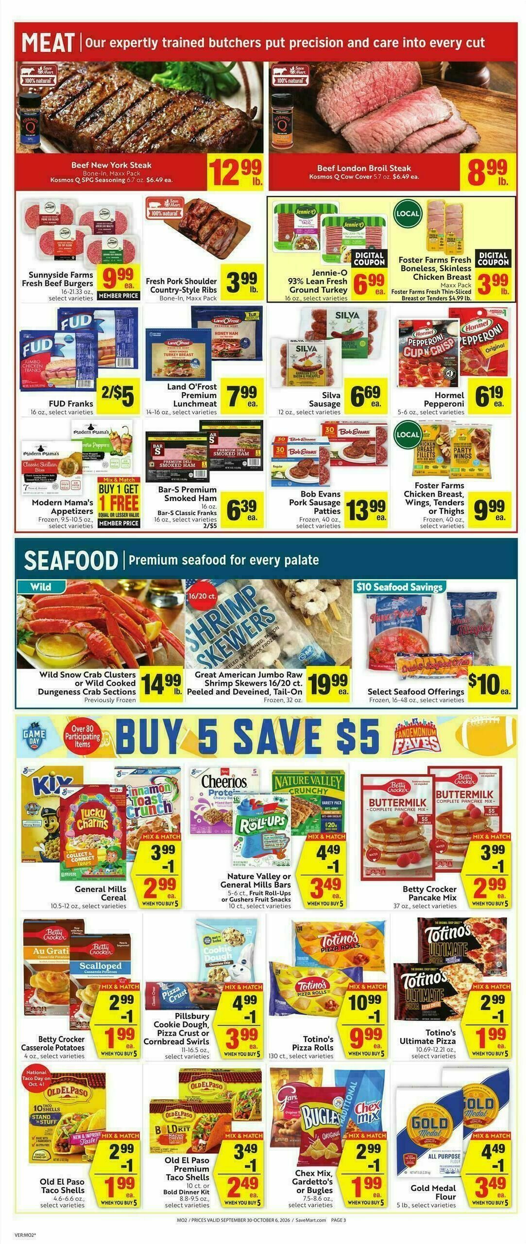 Save Mart Weekly Ad from September 30