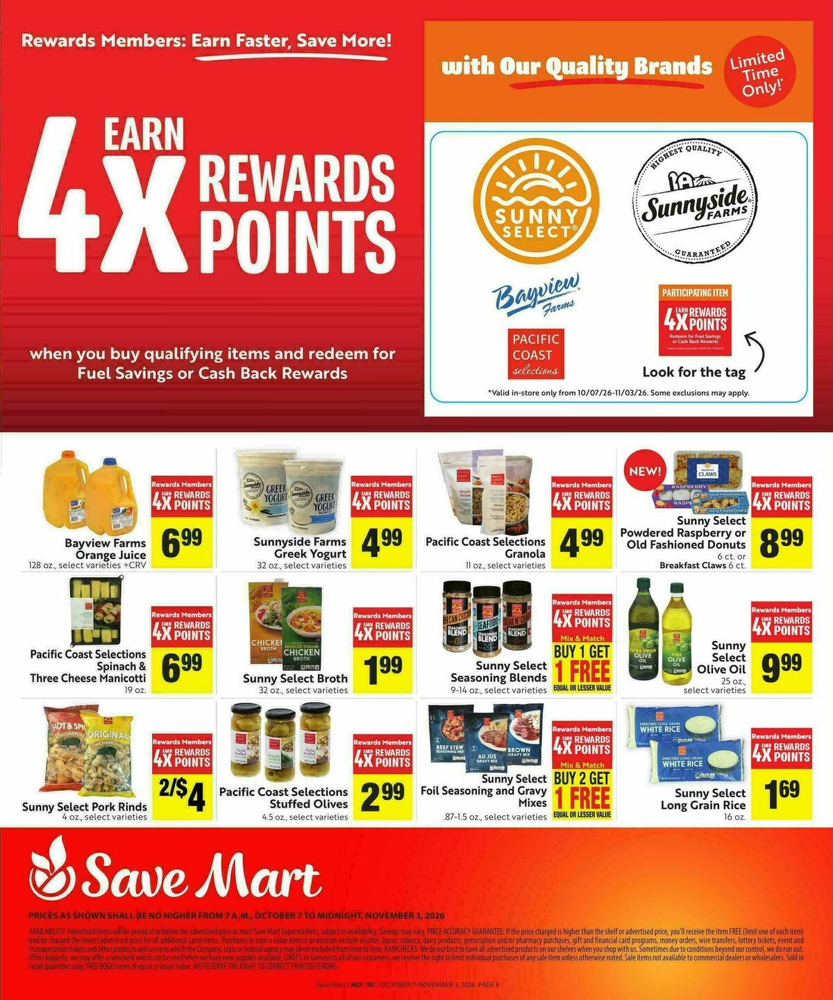 Save Mart Our Brands Weekly Ad from October 7