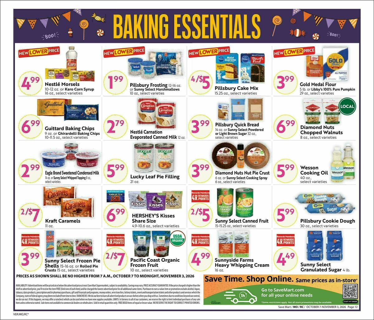 Save Mart Big Monthly Savings Weekly Ad from October 7