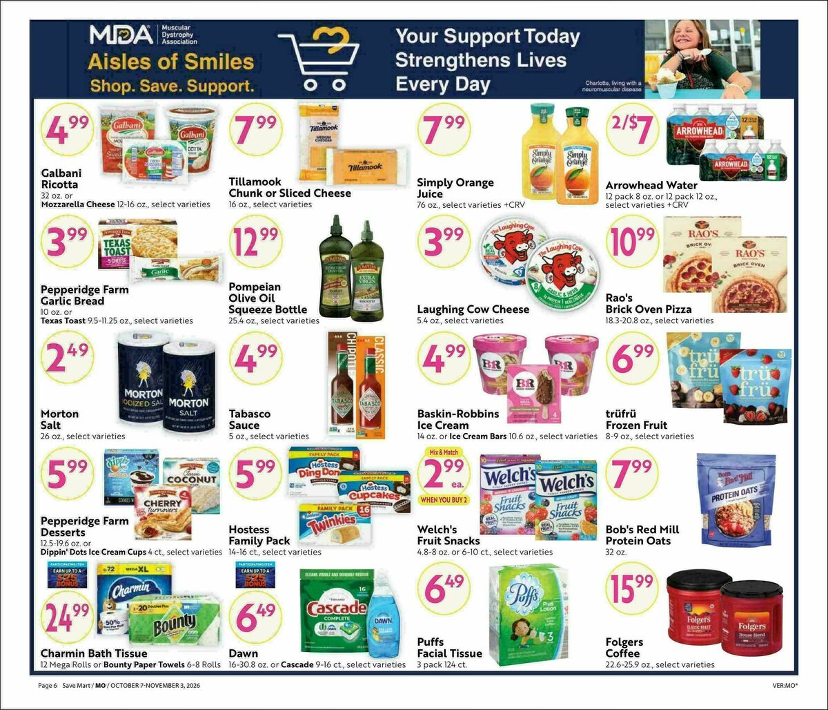 Save Mart Big Monthly Savings Weekly Ad from October 7