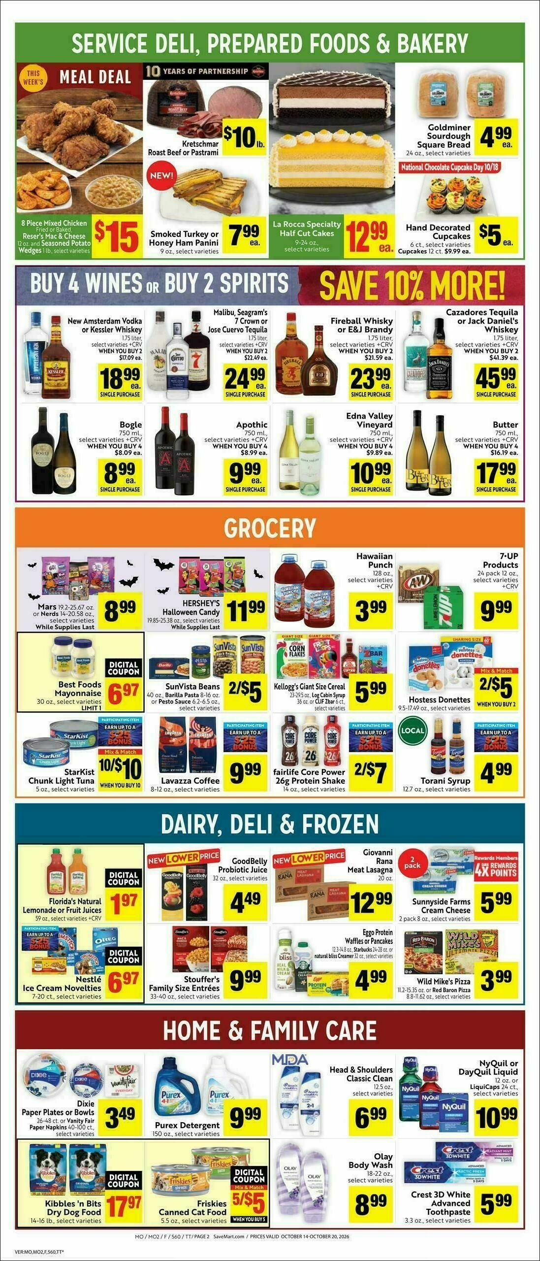 Save Mart Weekly Ad from October 14