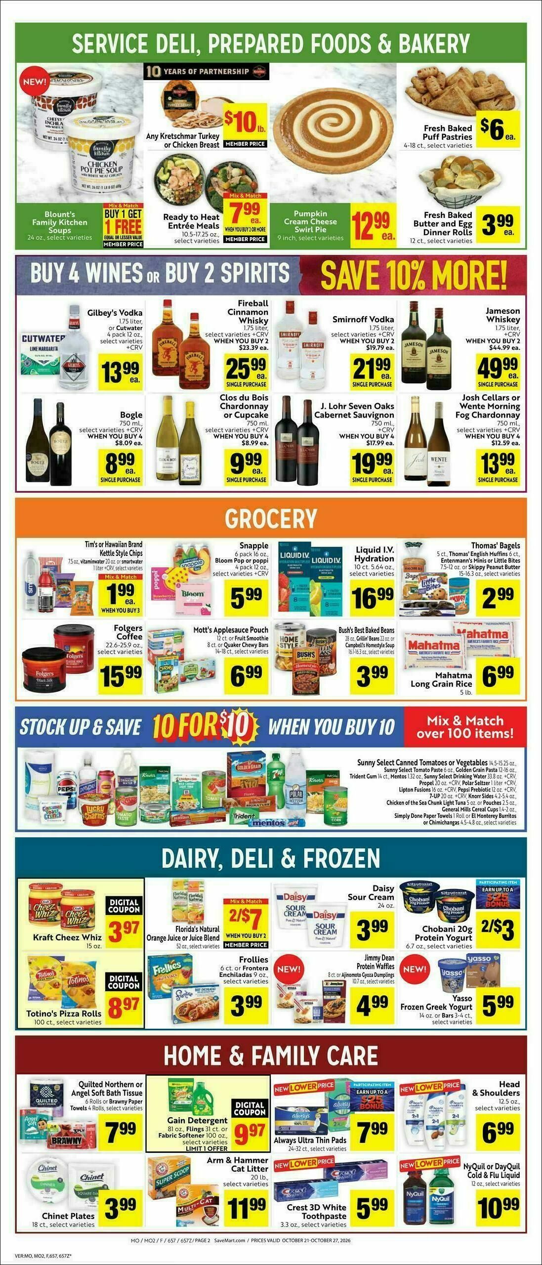 Save Mart Weekly Ad from October 21