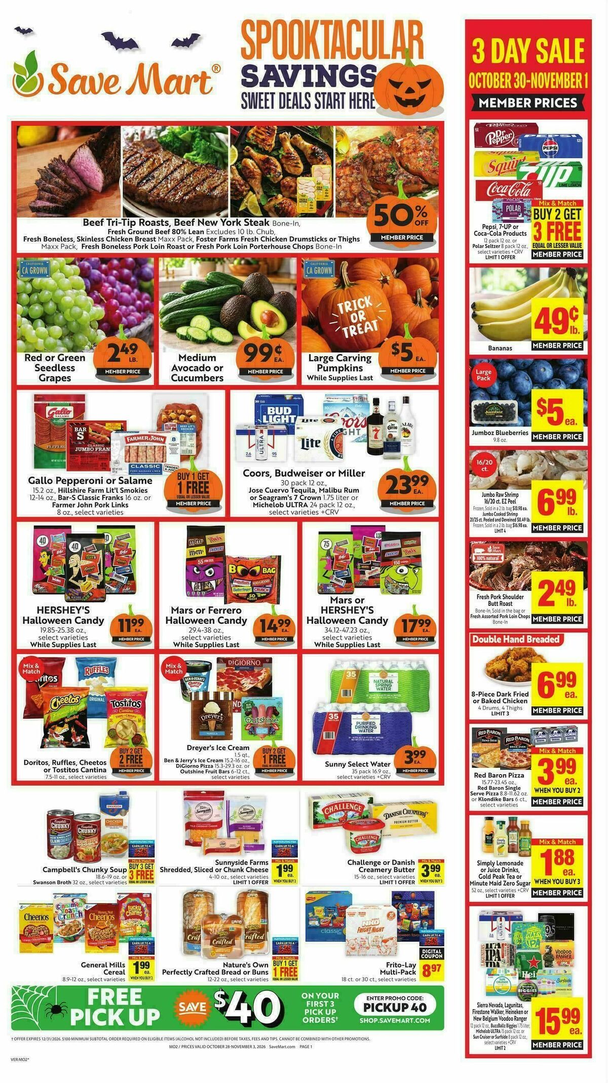 Save Mart Weekly Ad from October 28