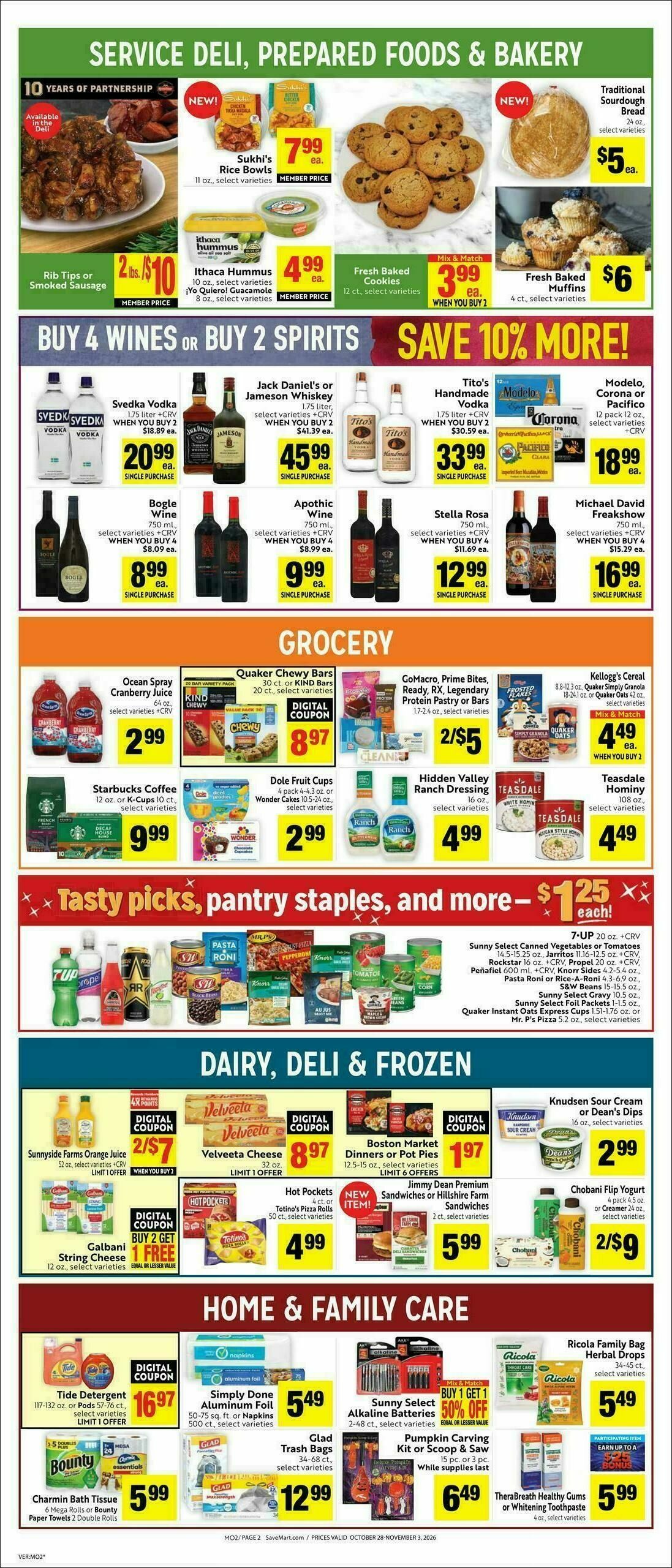 Save Mart Weekly Ad from October 28