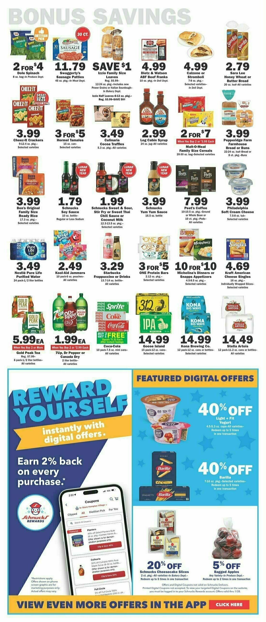 Schnucks Weekly Ad from January 22