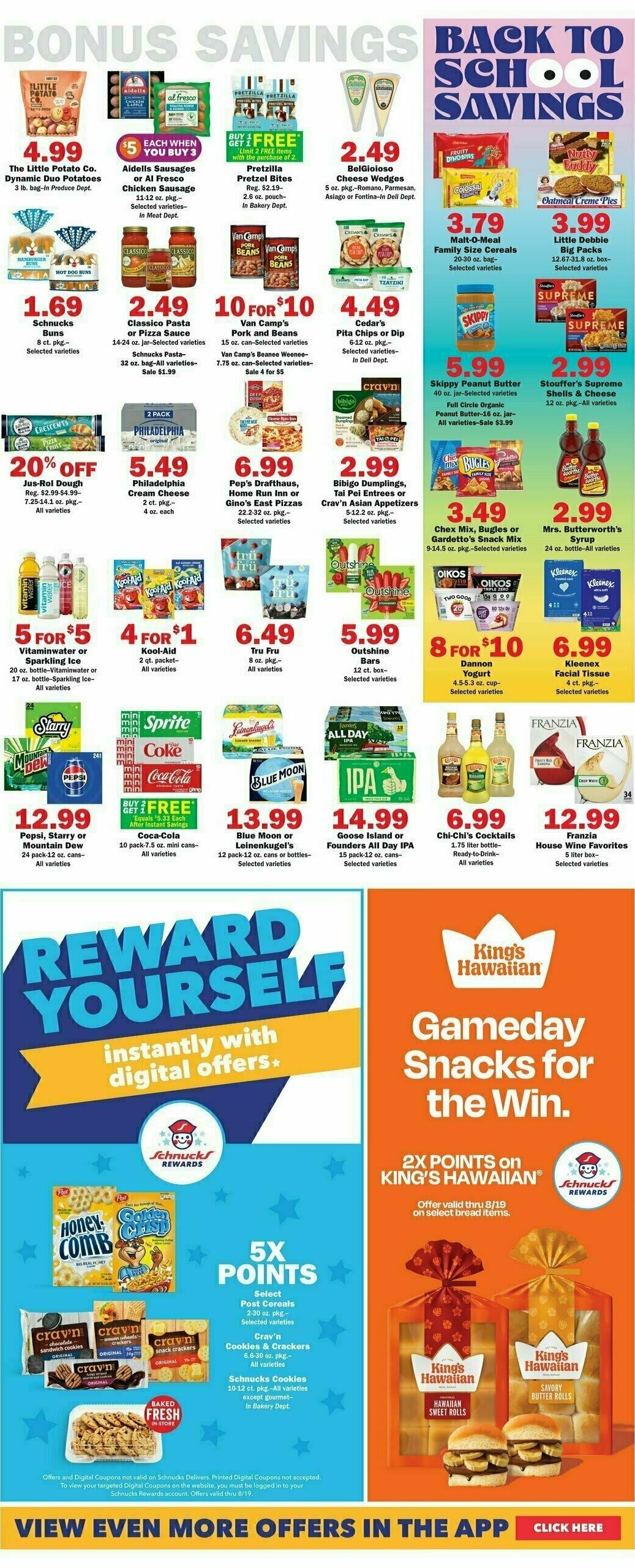 Schnucks Weekly Ad from August 13