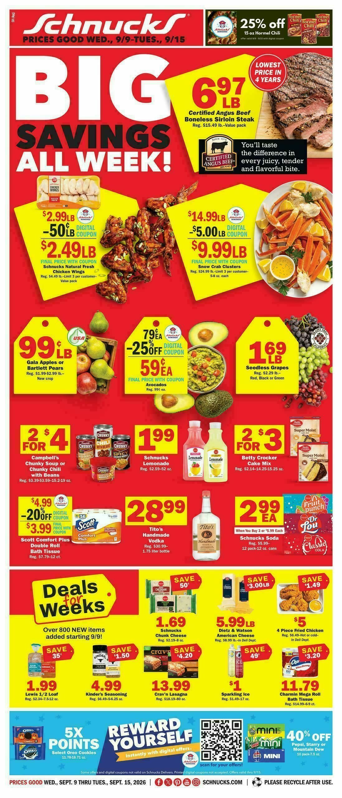 Schnucks Weekly Ad from September 9