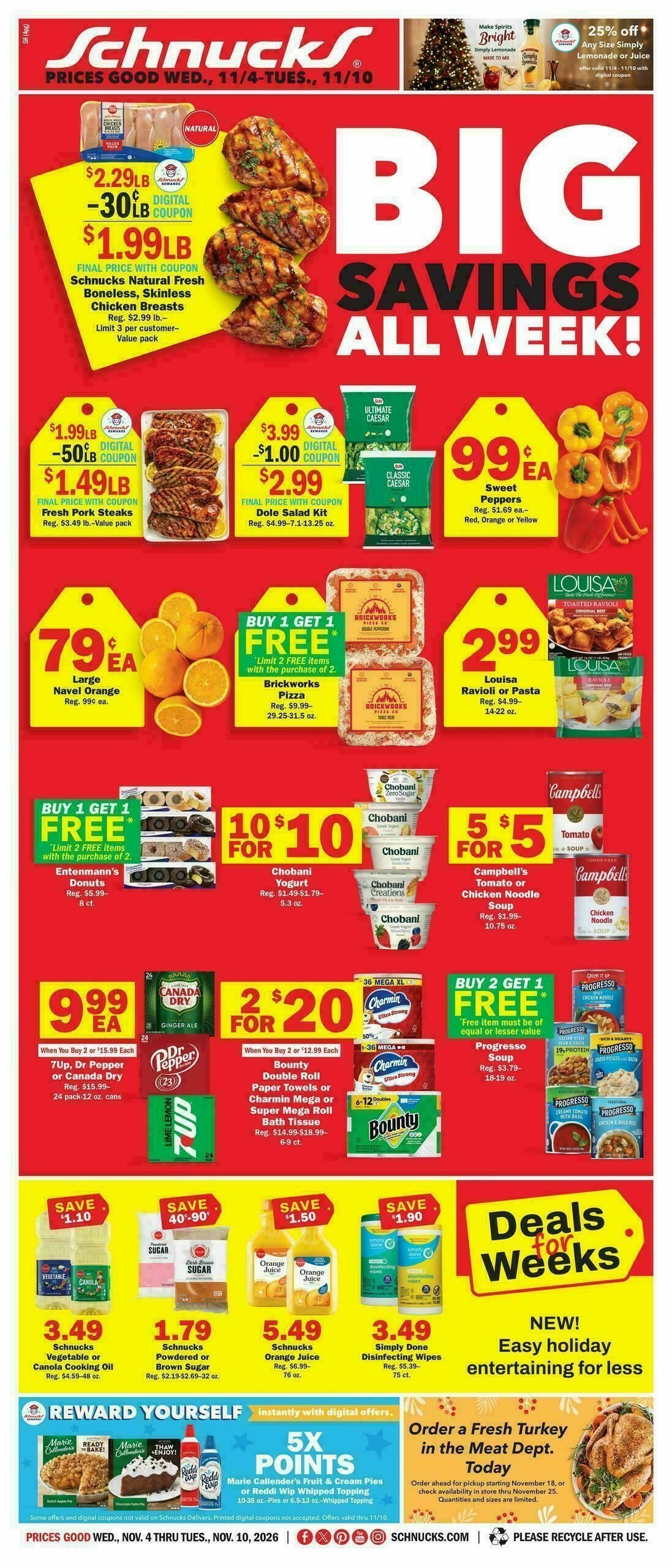 Schnucks Weekly Ad from November 4