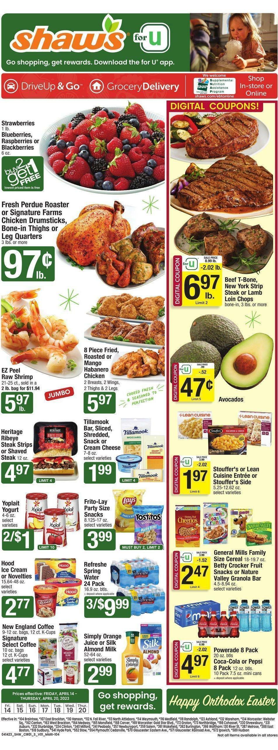 Shaw's Weekly Ad from April 14