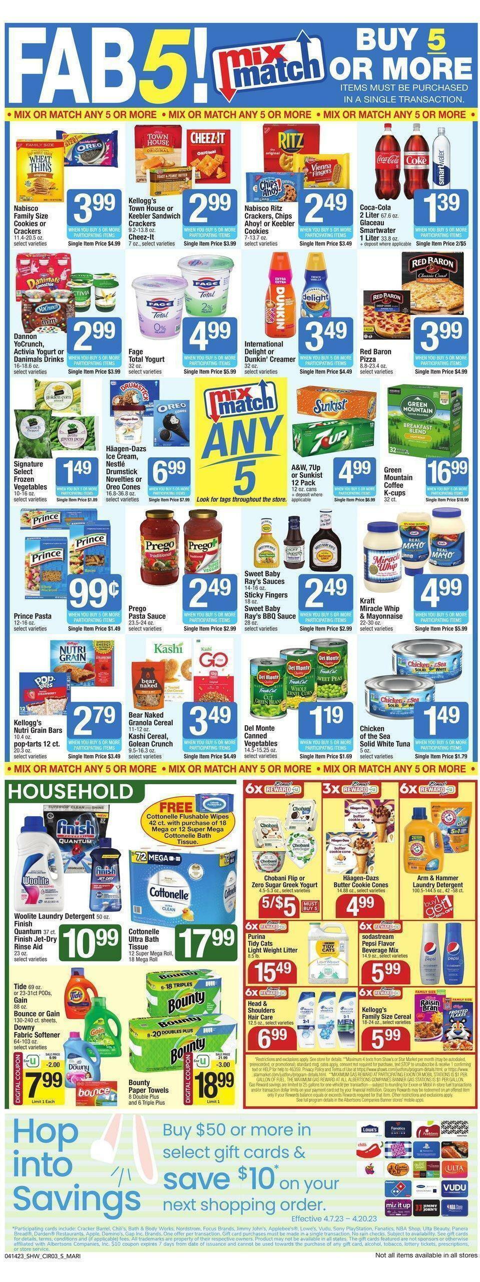 Shaw's Weekly Ad from April 14