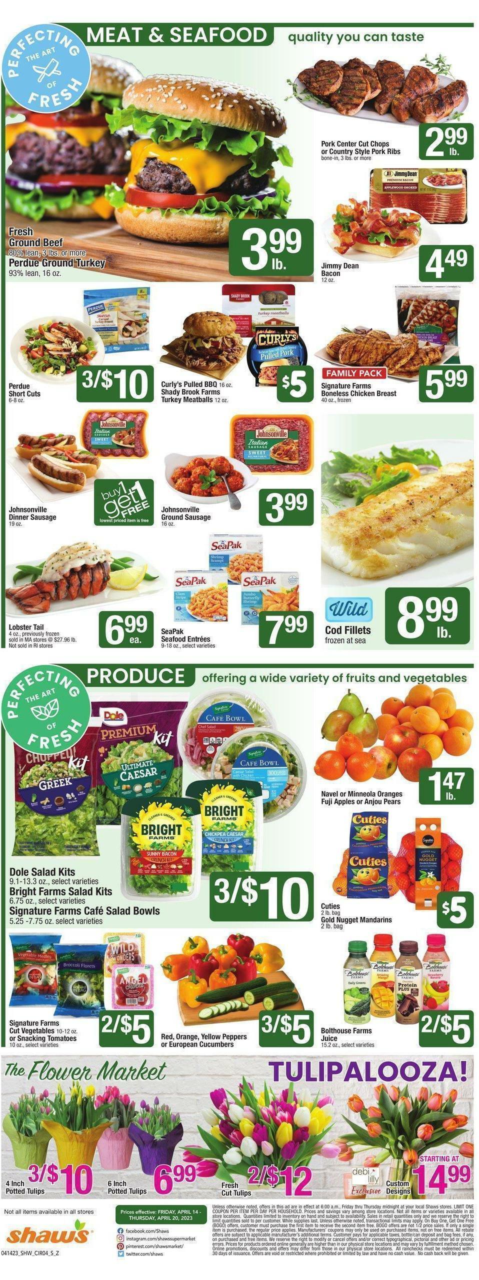 Shaw's Weekly Ad from April 14