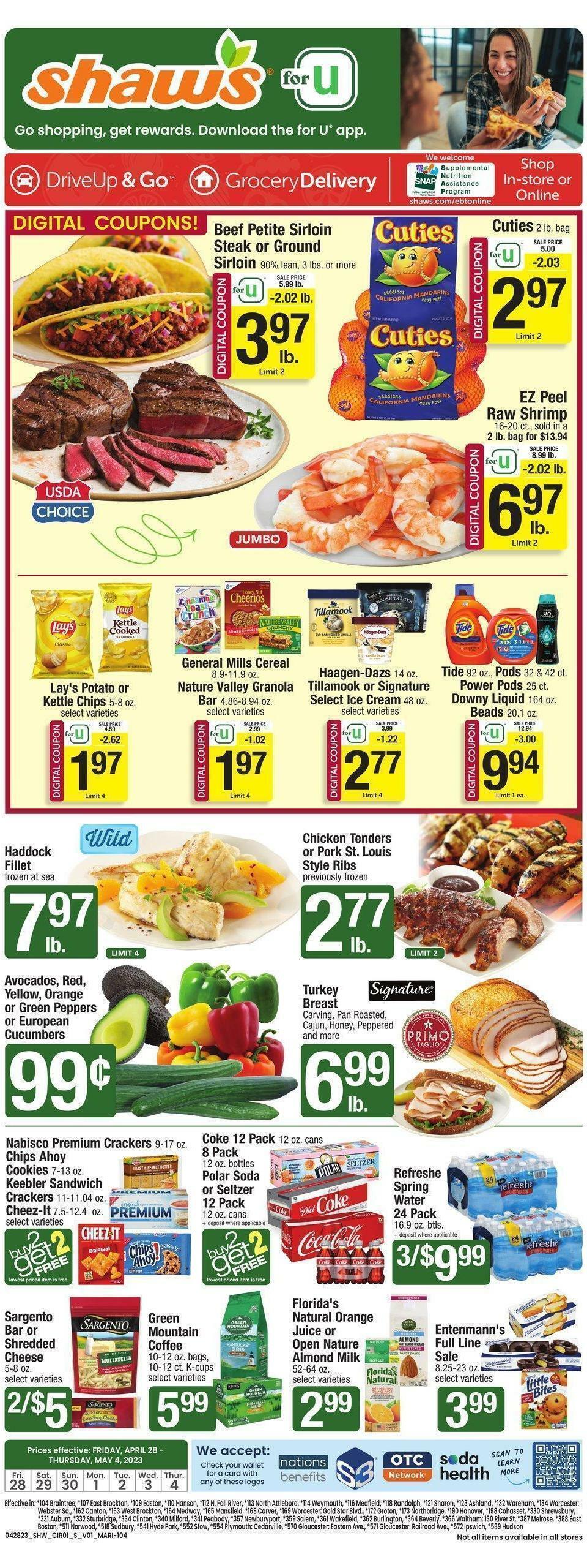 Shaw's Weekly Ad from April 28