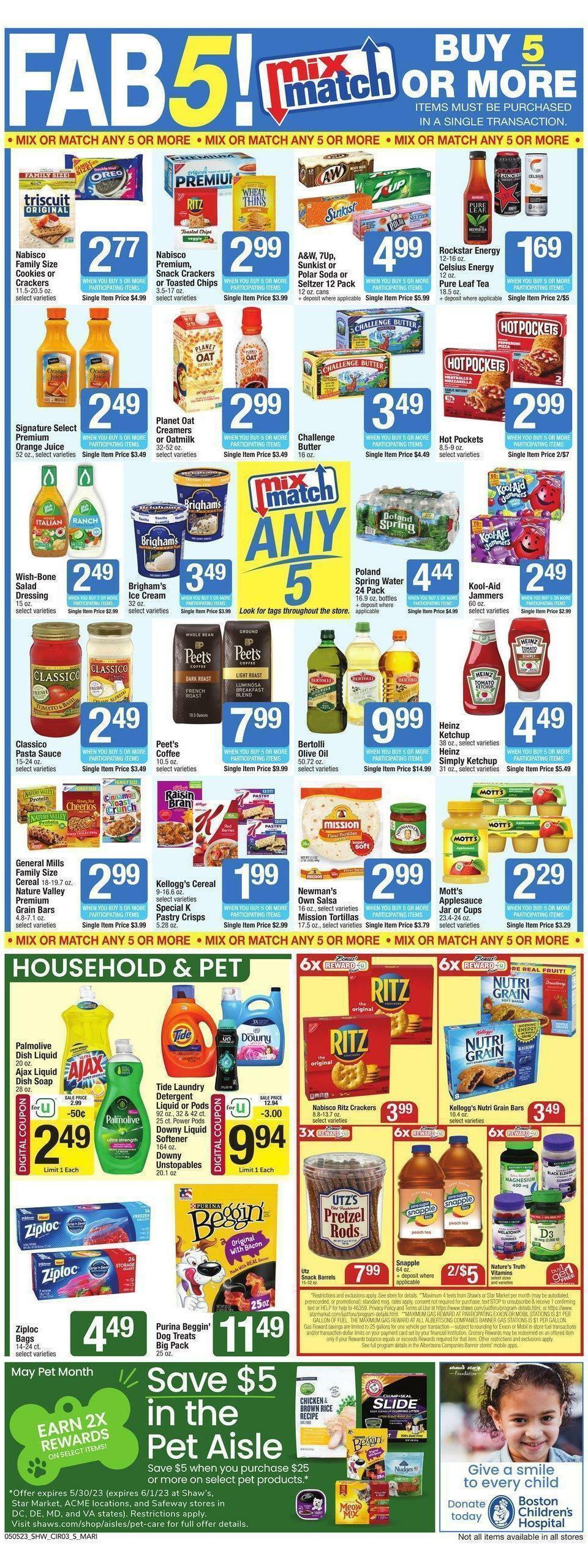 Shaw's Weekly Ad from May 5