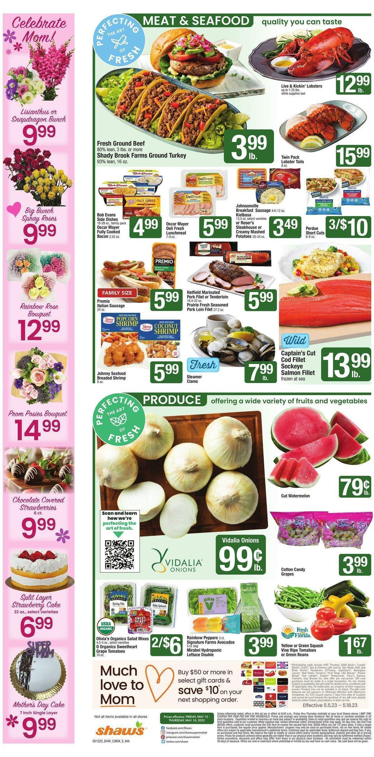 Shaw's Weekly Ad from May 12