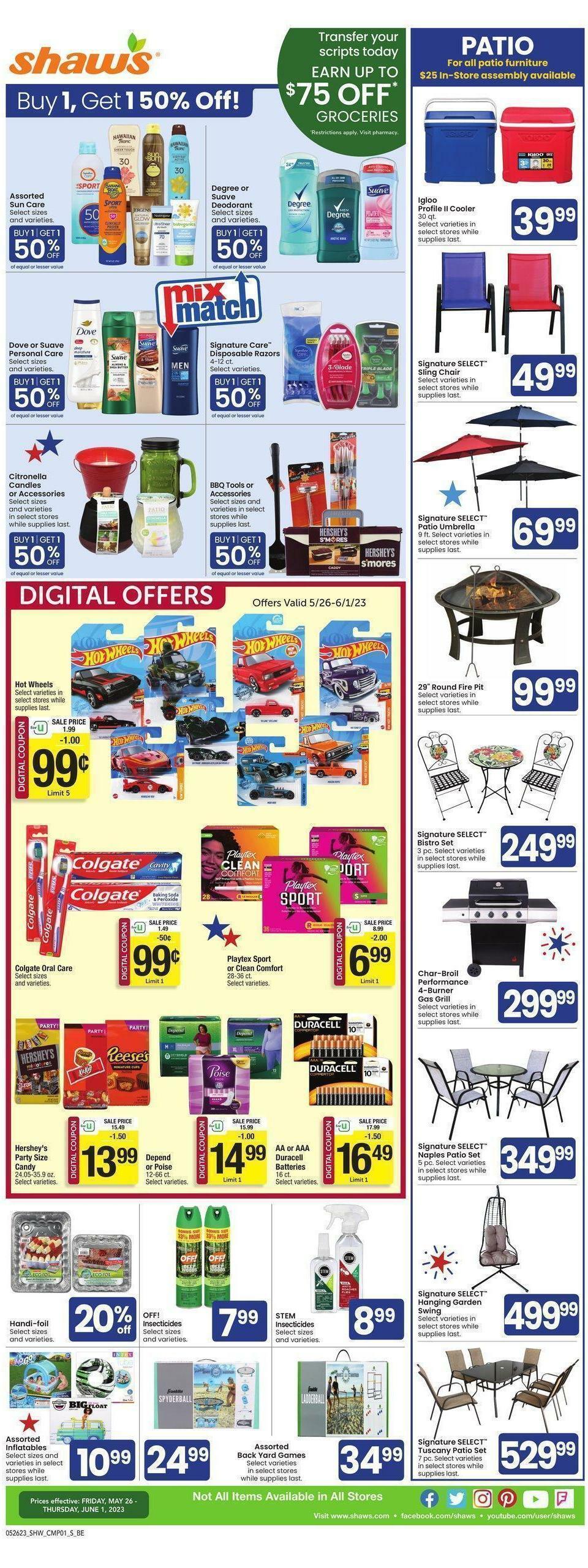 Shaw's Weekly Ad from May 26