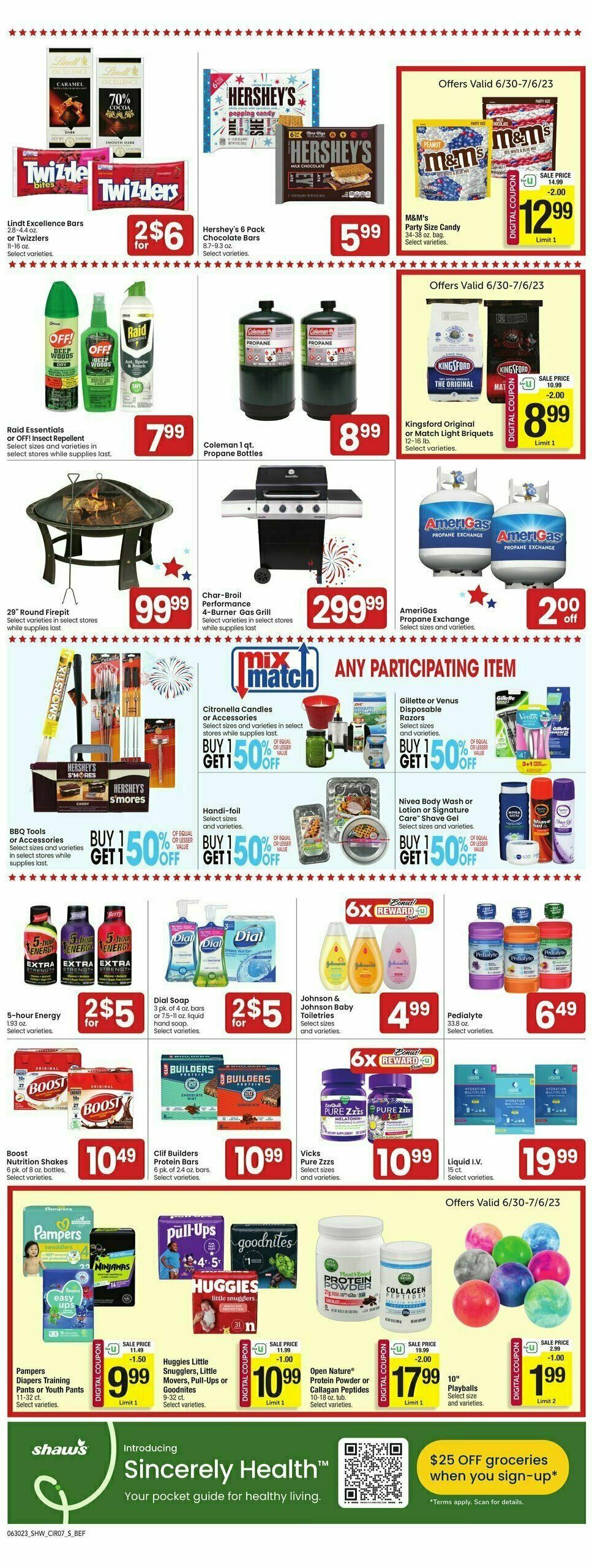 Shaw's Weekly Ad from June 30